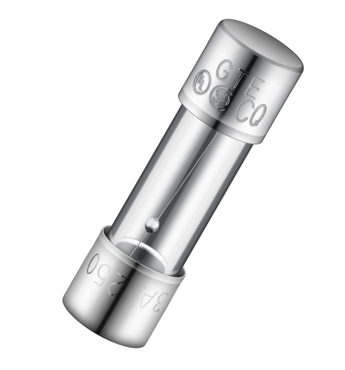TieDex UK 2A T Glass Cartridge Fuse, 5 x 20 mm