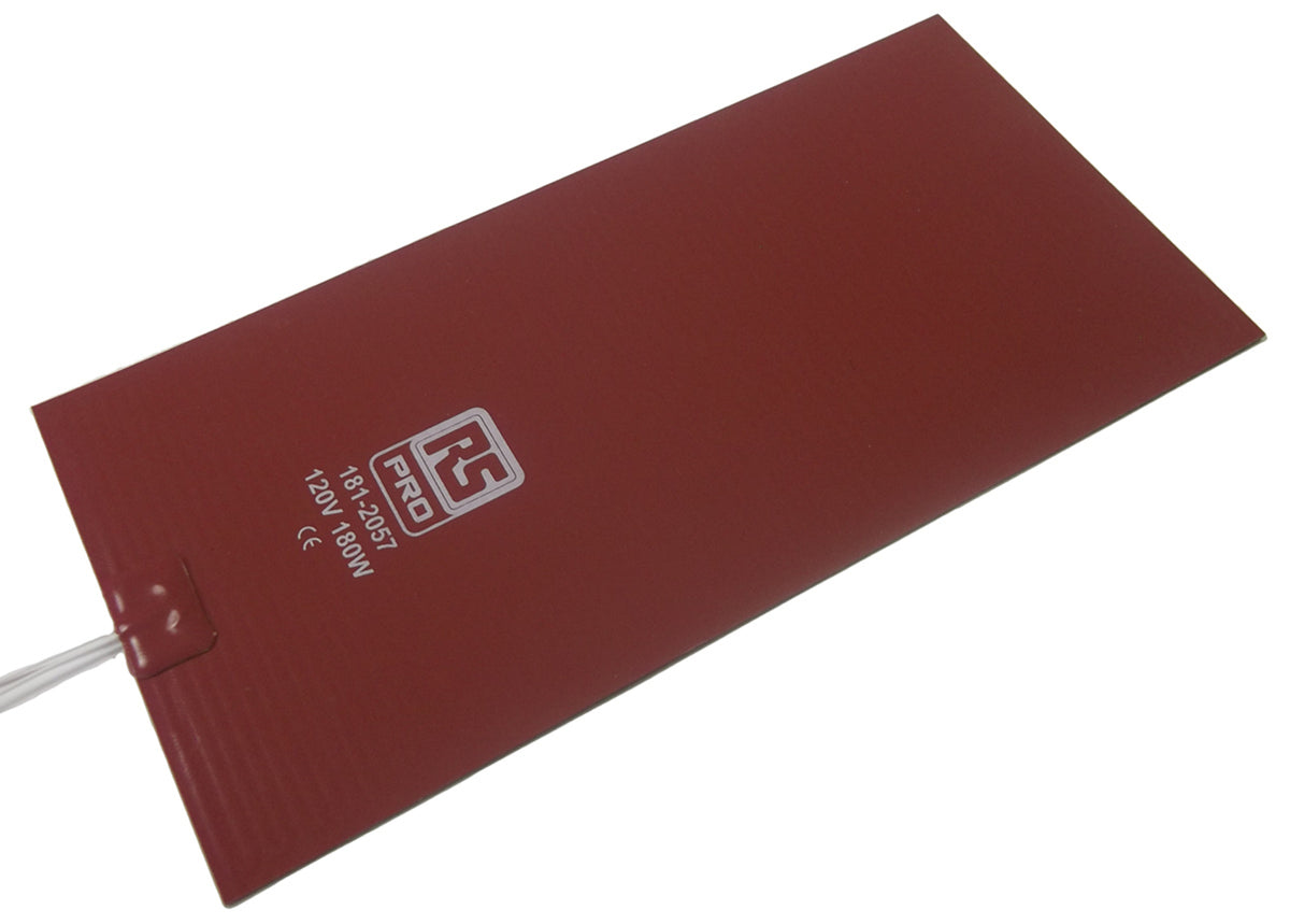 TieDex UK Silicone Heater Mat, 120V ac, 180 W Rectangle, 12 in 6in