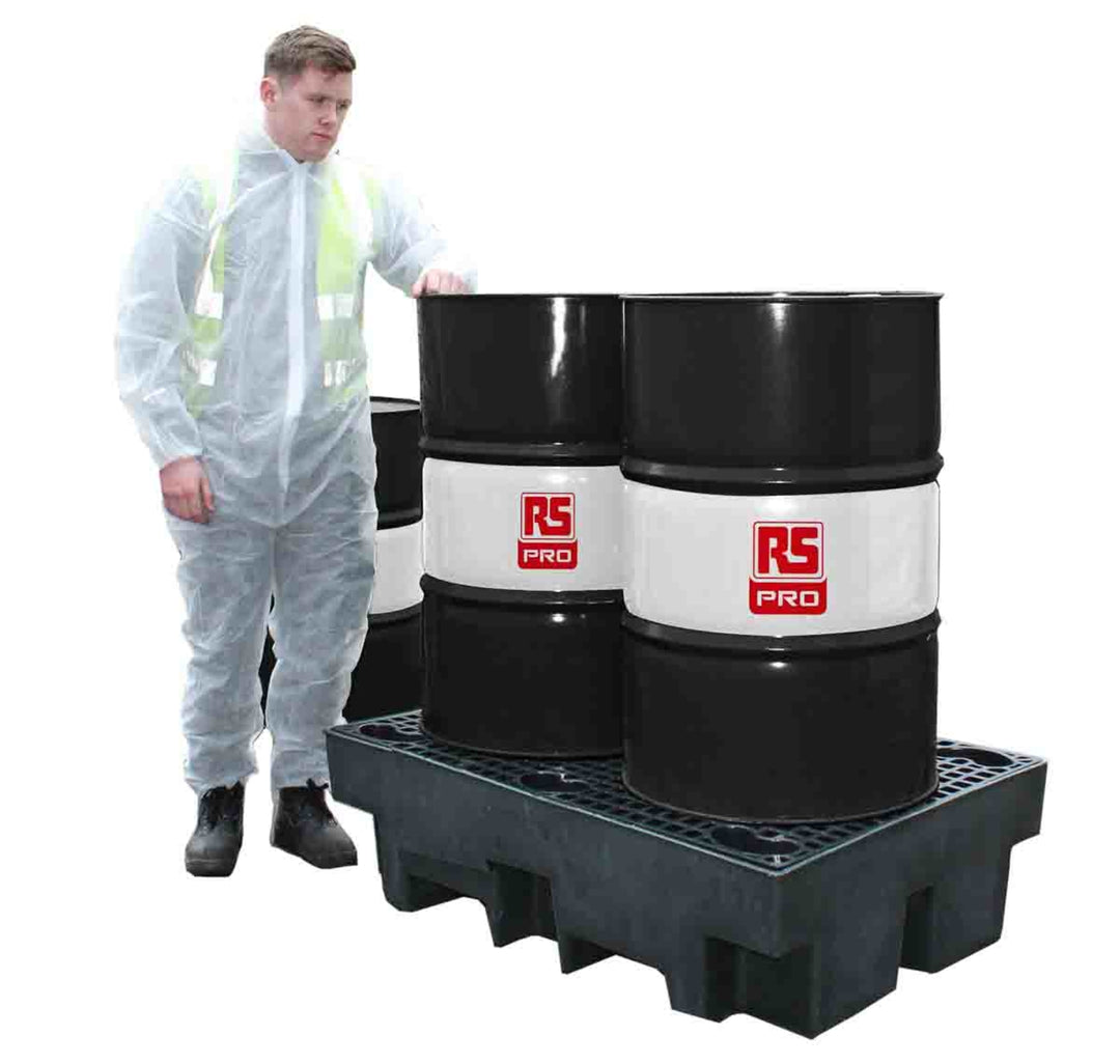 TieDex UK Spill Control Equipment Drum Pallet Polyethylene 240 L for Oil