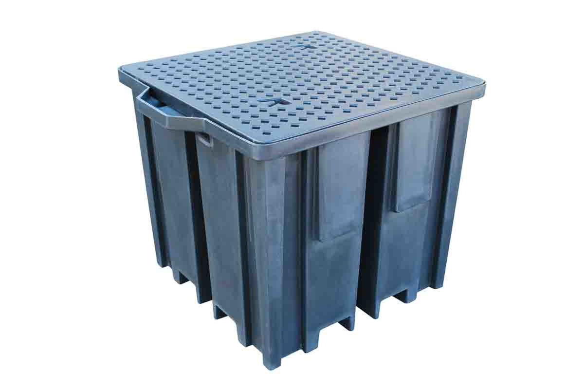 TieDex UK Polyethylene Spill Pallet for Industrial Storage