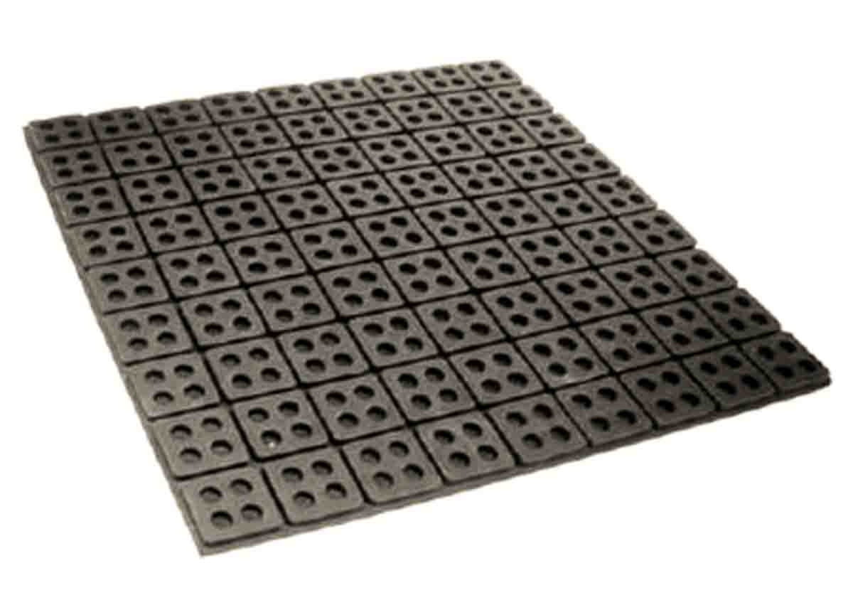 TieDex UK 457mm Anti-Vibration Pad Rubber 100 °C -50 °C 457 mm 19 mm Anti-Vibration Isolation Pad