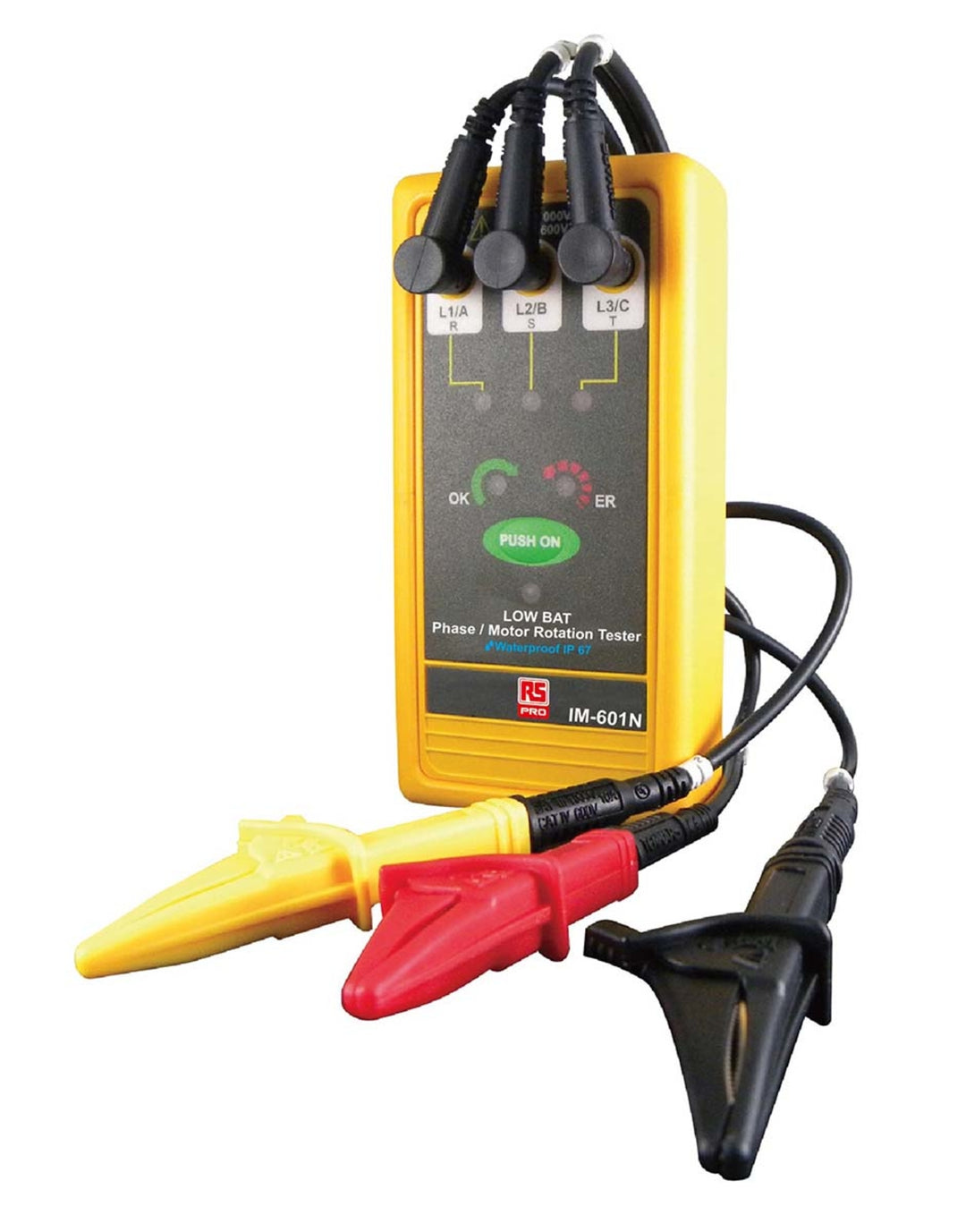 TieDex UK Phase Rotation Tester 45 Hz, 400 Hz Max, 600V ac Max, RSCAL