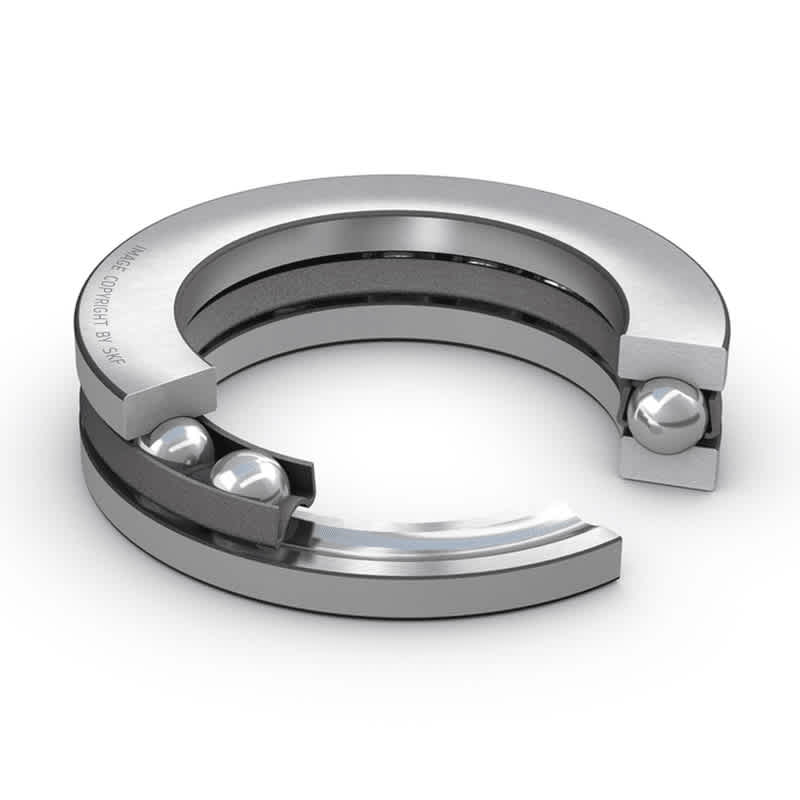 SKF 51224 1 Row Ball Bearing - 120 mm ID, 170 mm OD_51224