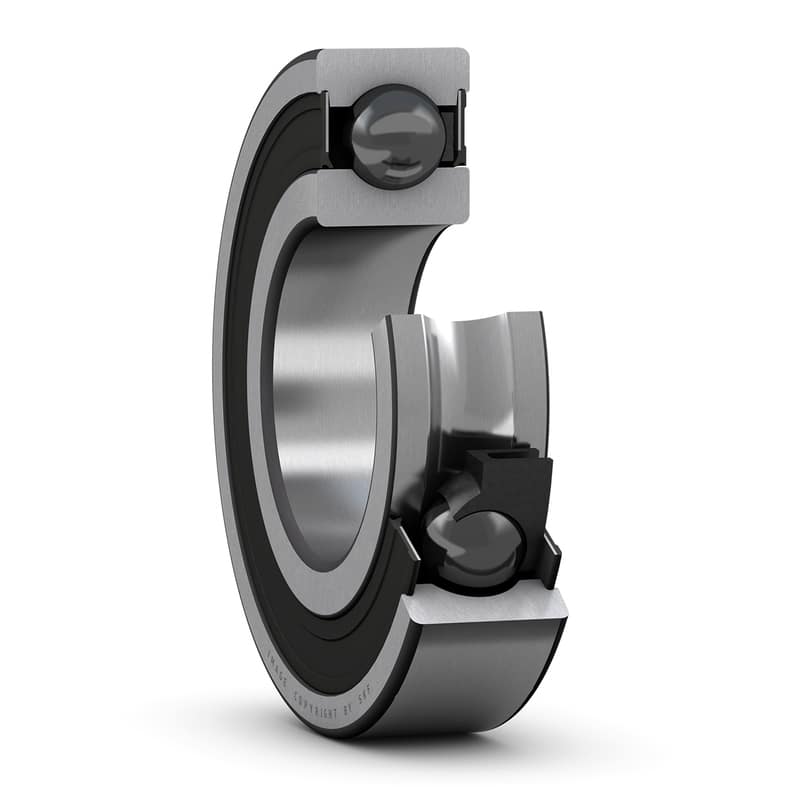 SKF 6208-2RZTN9/HC5C3WT 1 Row Ball Bearing - 40 mm ID, 80 mm OD_6208-2RZTN9/HC5C3WT