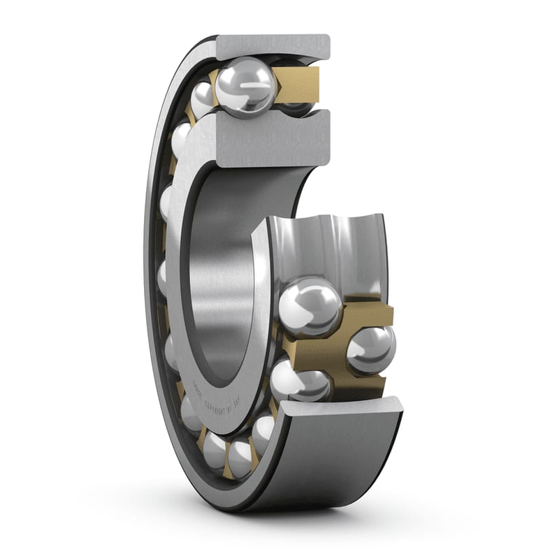 SKF 2219 KM 95 mm ID 2 Row Ball Bearing -, 170 mm OD_2219 KM