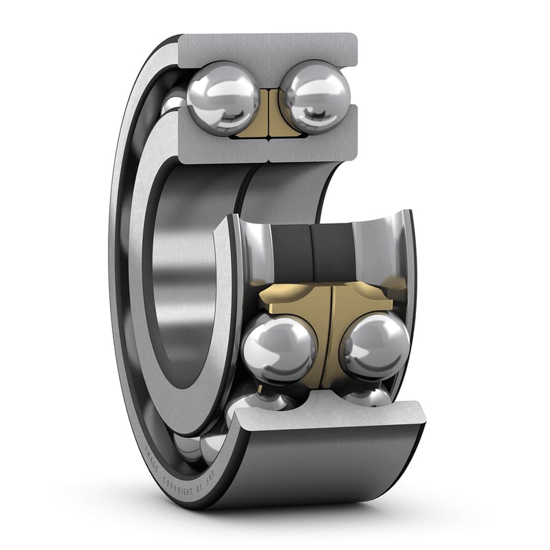 SKF 3310 DMA 2 Row Ball Bearing - 50 mm ID, 110 mm OD 44.4 mm Race Width_3310 DMA