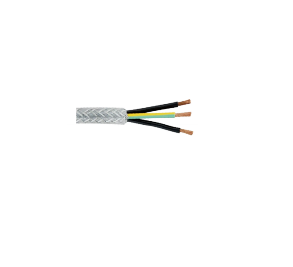 TieDex UK Control Cable, 12 Cores 0.75mm², Screened, 100 m, Transparent Polyvinyl Chloride Sheath
