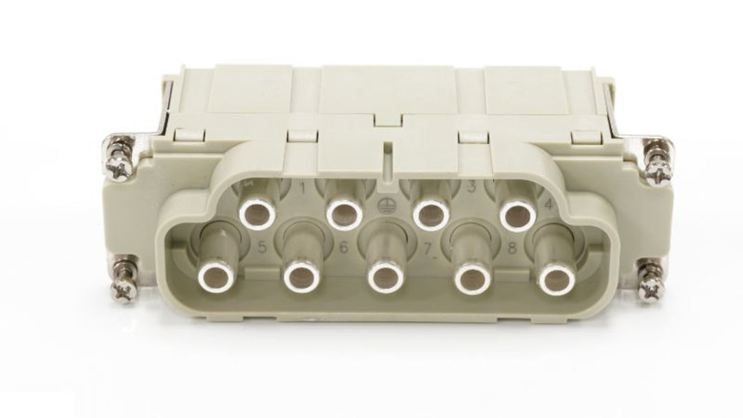 TieDex UK Heavy Duty Power Connector Insert, 100A Male, 8 Contacts