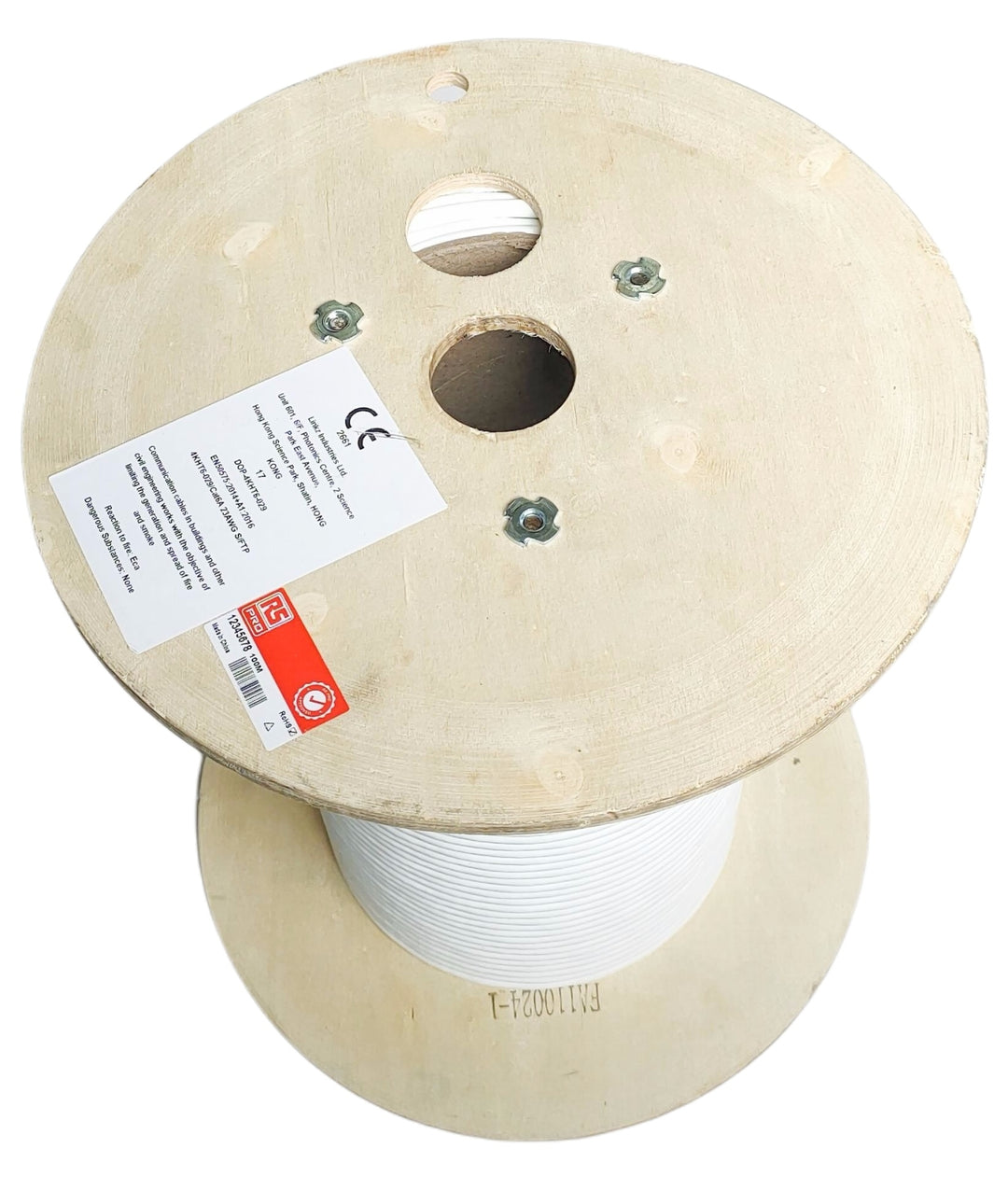 TieDex UK Cat7a Ethernet Cable Solid Solid, 100 m, White, Shielded Low Smoke Zero Halogen