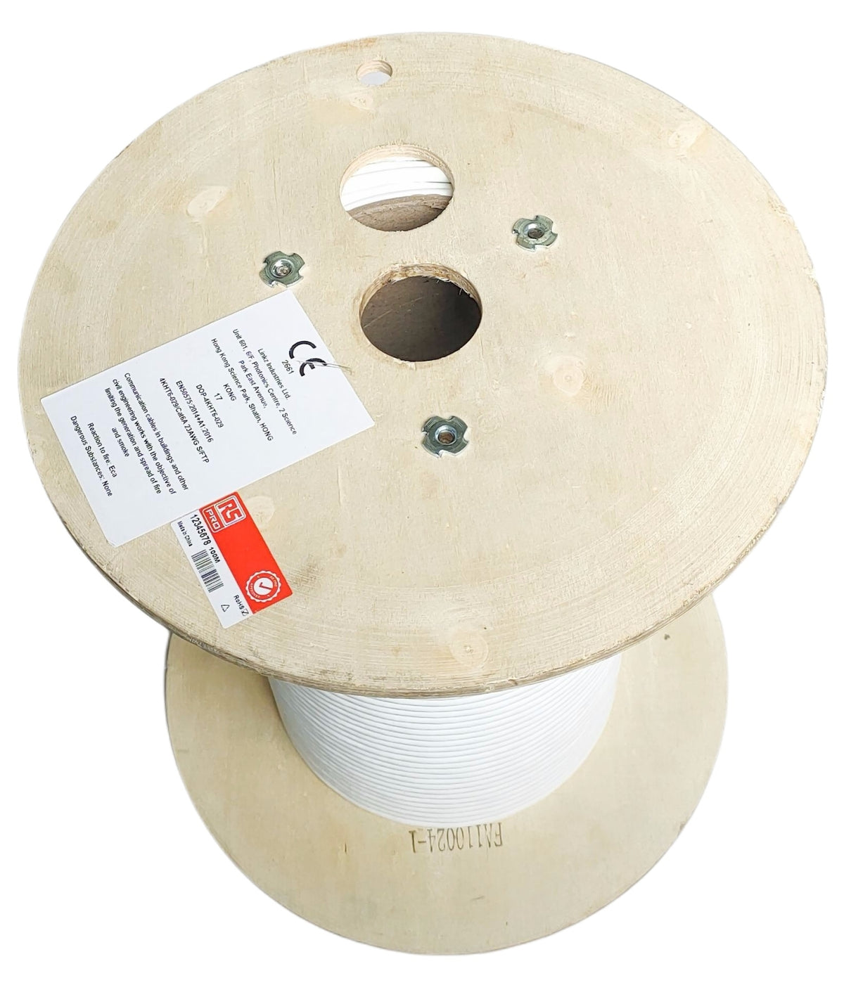 TieDex UK Cat7a Ethernet Cable Solid Solid, 100 m, White, Shielded Low Smoke Zero Halogen