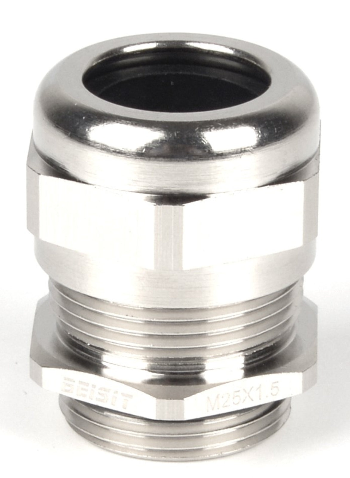 TieDex UK Metallic Nickel Plated Brass Cable Gland, M25 Thread, 9 mm min., 16 mm max., IP68