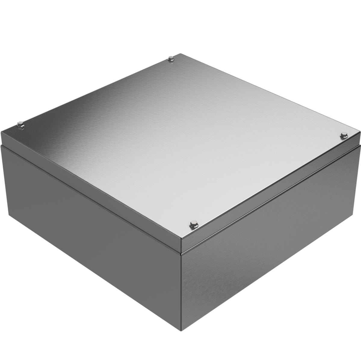 TieDex UK Grey Natural Lid 304 Stainless Steel General Purpose Enclosure, IP66, IK09, 400 mm x 160 mm x 400 mm