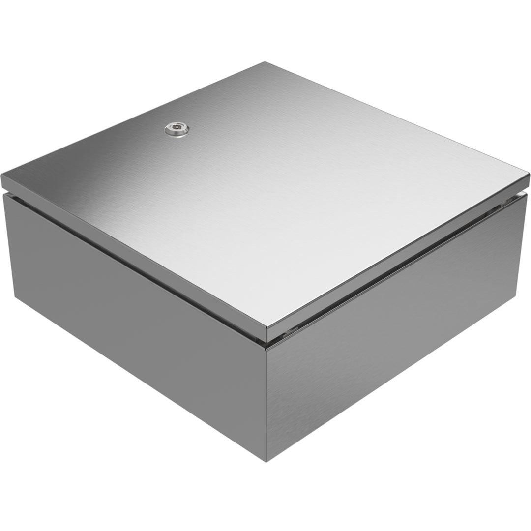 TieDex UK 304 Stainless Steel Wall Box, IP66, 400 mm x 400 mm x 160 mm