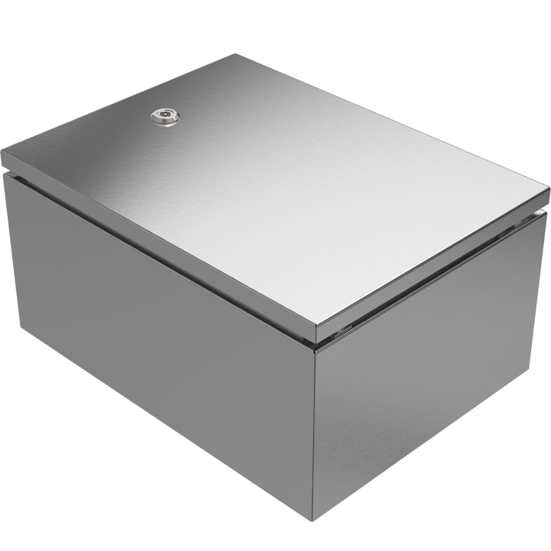 TieDex UK 304 Stainless Steel Wall Box, IP66, 400 mm x 200 mm x 300 mm
