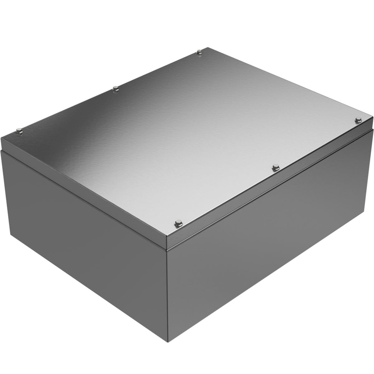 TieDex UK Grey Natural Lid 304 Stainless Steel General Purpose Enclosure, IP66, IK09, IK08, 500 mm x 200 mm x 400 mm