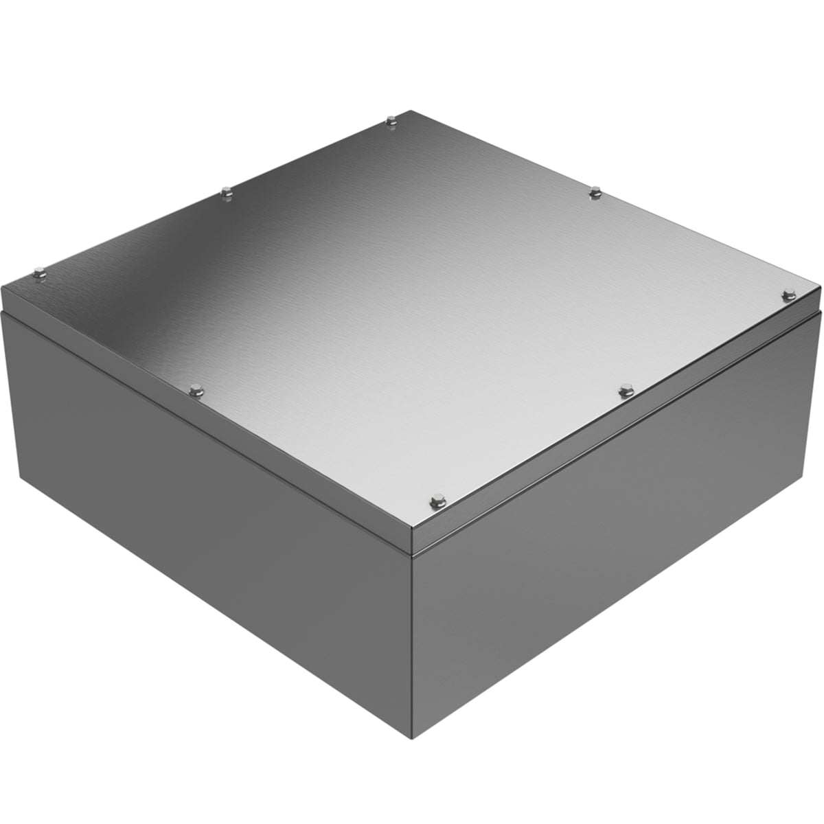 TieDex UK Grey Natural Lid 304 Stainless Steel General Purpose Enclosure, IP66, IK09, IK08, 500 mm x 200 mm x 500 mm