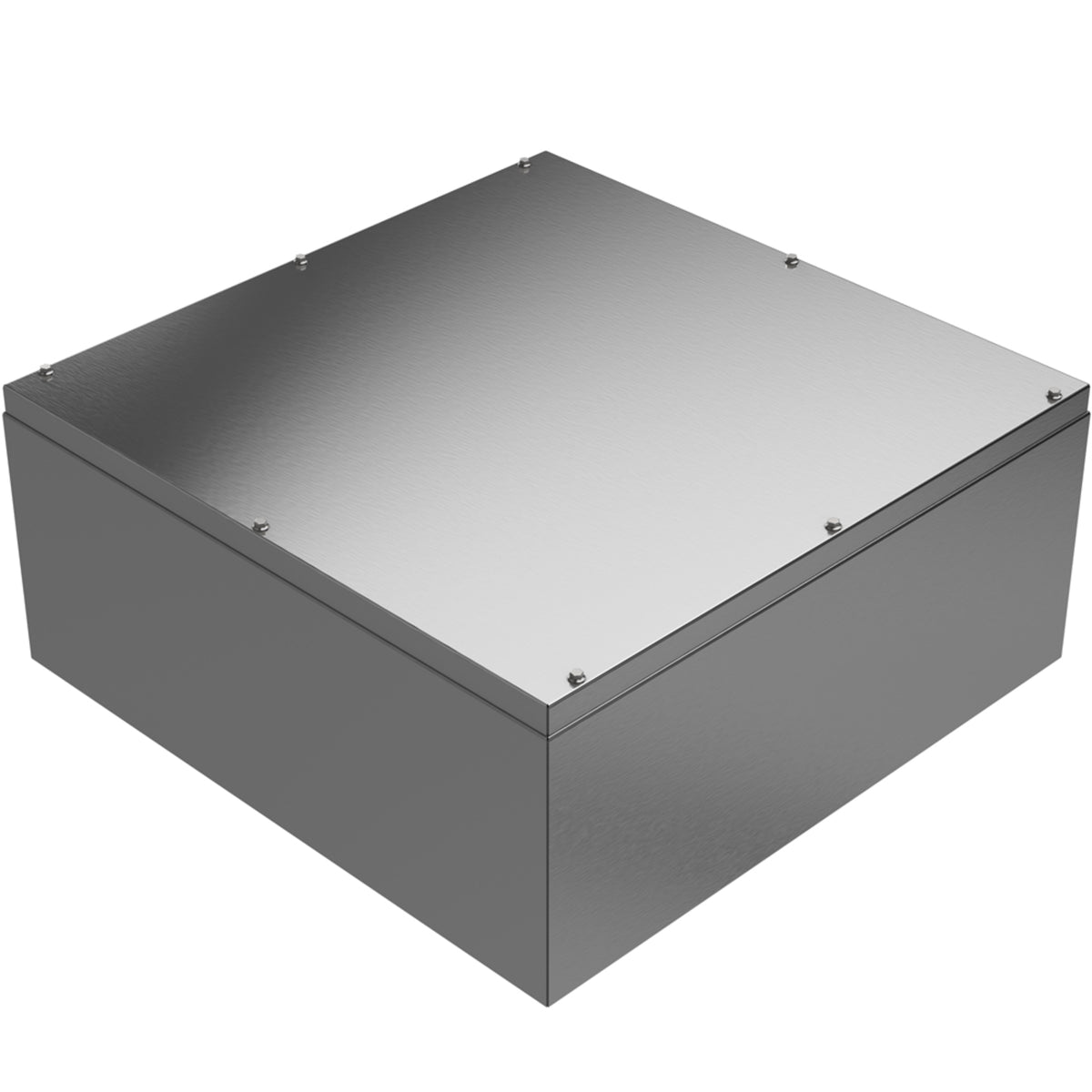 TieDex UK Grey Natural Lid 304 Stainless Steel General Purpose Enclosure, IP66, IK08, IK09, 600 mm x 200 mm x 500 mm