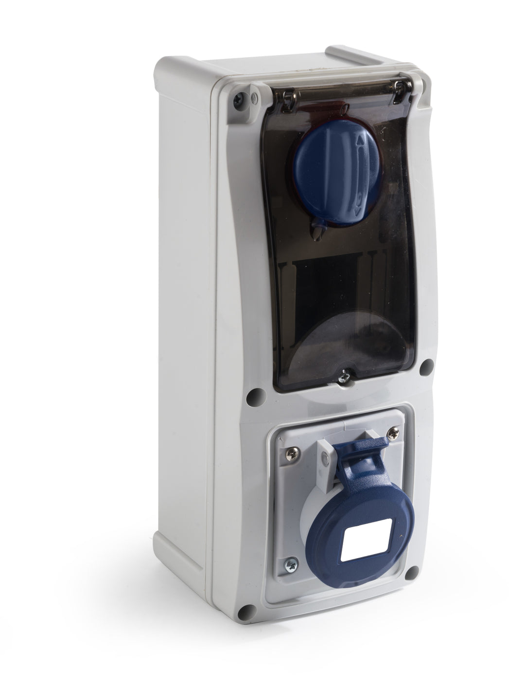 TieDex UK, Rated At 16A, 230V IP44 Blue, Surface Mount Industrial Power Connector, 3P (2P+T)