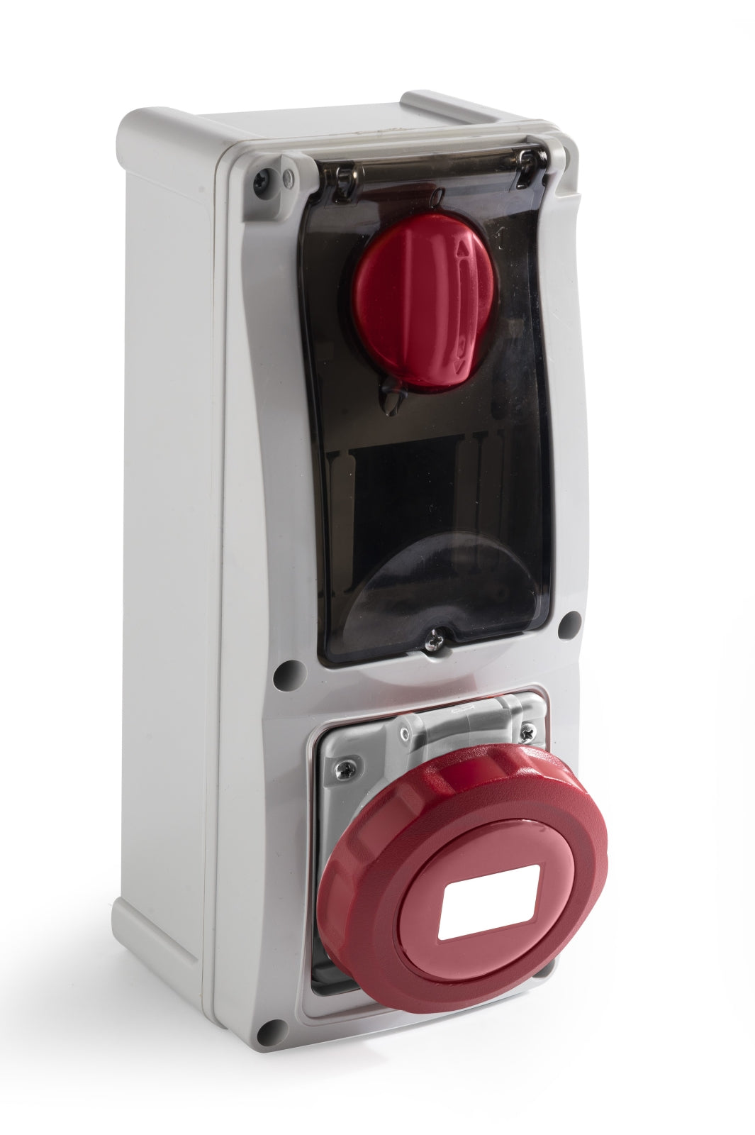 TieDex UK, Rated At 32A, 400V IP67 Red, Surface Mount Industrial Power Connector, 5P (3P+N+T)
