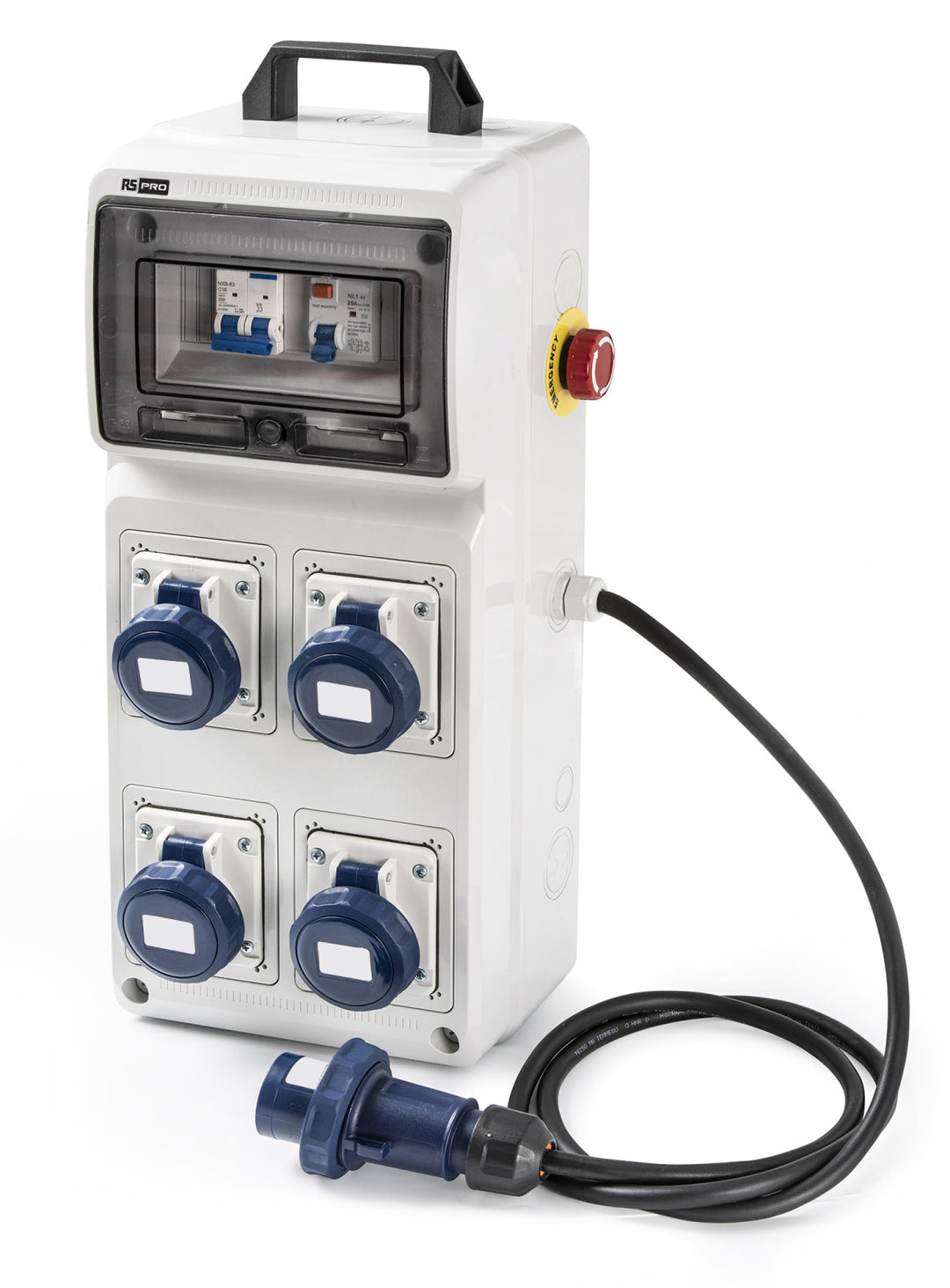 TieDex UK, Rated At 16A, 230V IP65 Grey Industrial Power Connector, 2P+T