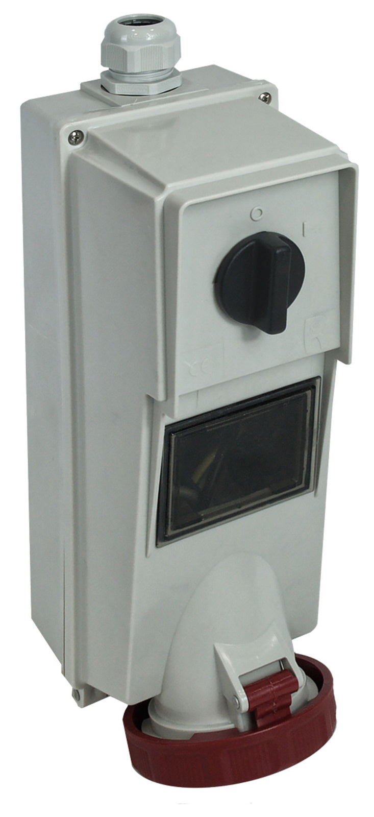 TieDex UK, Rated At 63A, 400V IP67 Red, Wall Mount Industrial Power Connector, 3P+N+PE