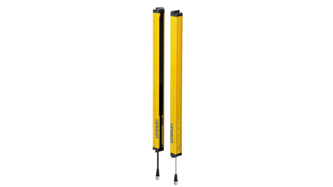 Omron F3SG Series Light Curtain Receiver, Sender, 124 Beam(s), 30 mm Resolution