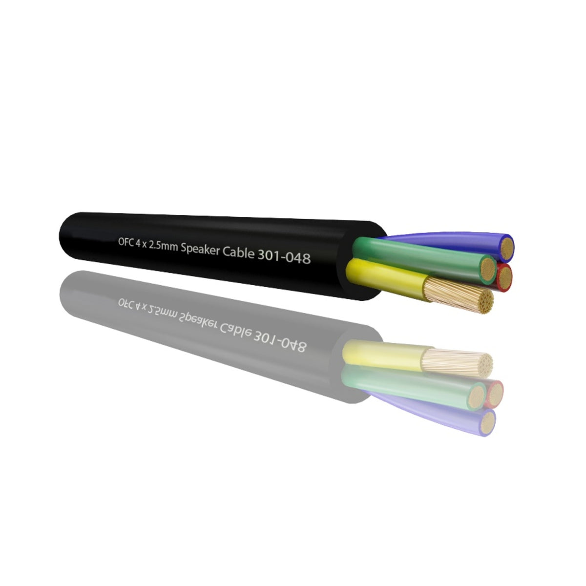 TieDex UK 4 Core, 12 mm OD, 100 m, Black