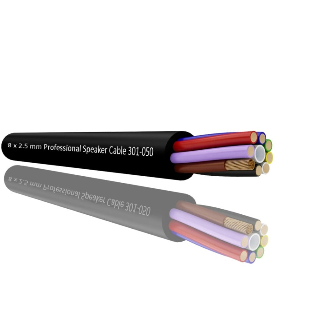 TieDex UK 8 Core, 14 mm OD, 100 m, Black