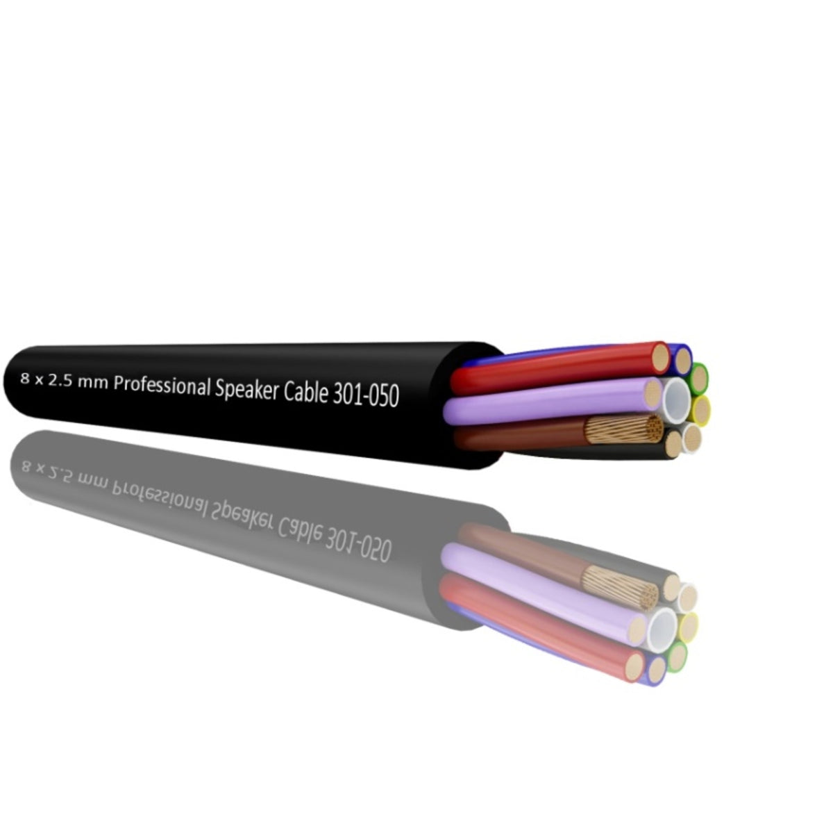 TieDex UK 8 Core, 14 mm OD, 100 m, Black