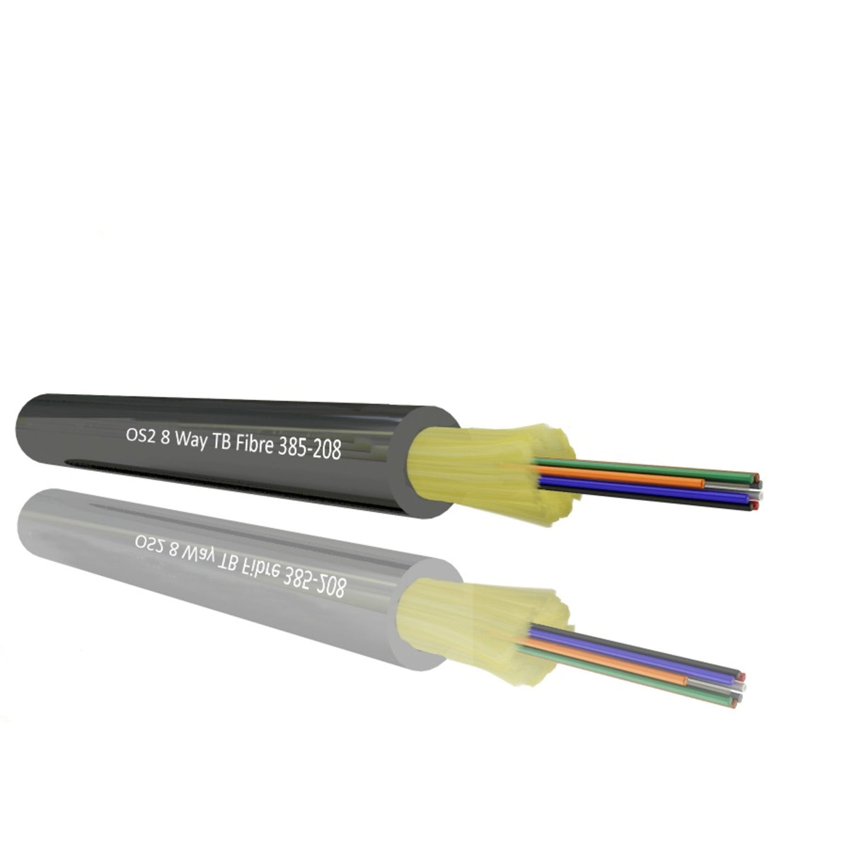 TieDex UK OS2 Fibre Optic Cable, 6 mm Low Smoke Zero Halogen, Black, 200 m