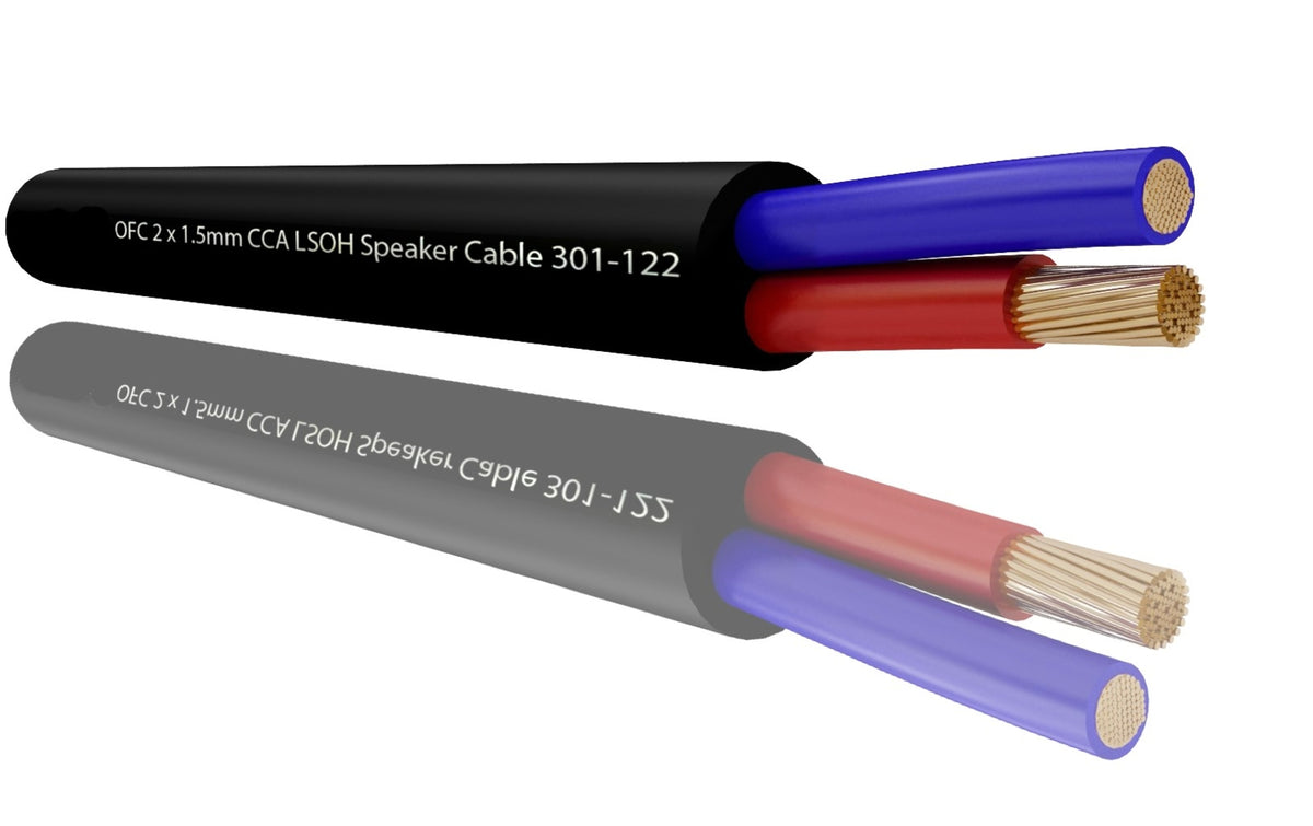 TieDex UK 2 Core, 1.5 mm² CSA, 7.3 mm OD, 100 m, Black