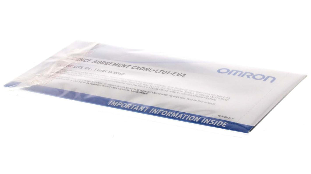 Omron CXONE Series Software Licence for Use with Windows 2000/XP