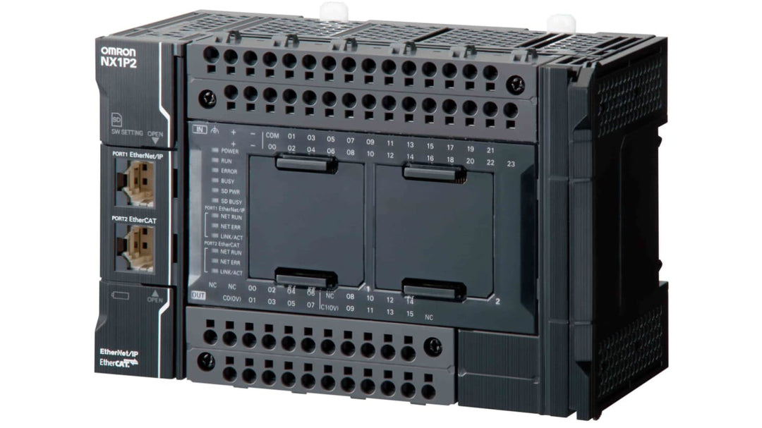 Omron NX102 Series PLC CPU, 24-Input, 16 Outputs, NPN Output