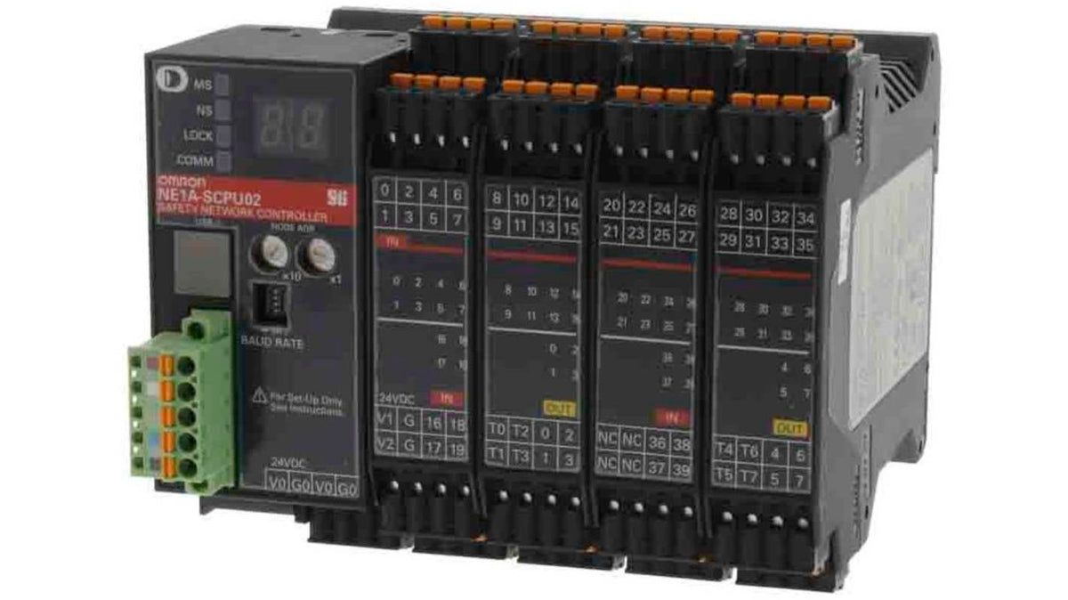 Omron NE1A Series Input/Output Module, 40 Inputs, 8 Outputs, 24V dc