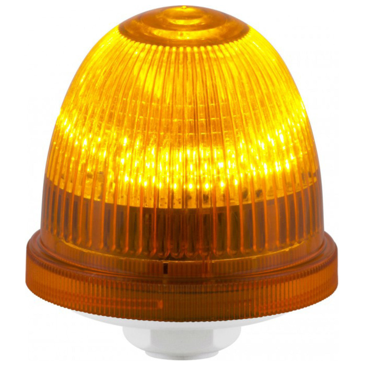 TieDex UK Amber Beacon 240V Steady, Flashing Panel, LED Bulb, IP66