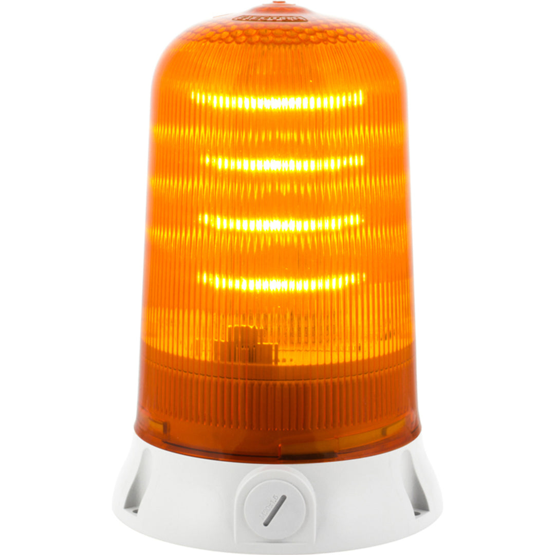 TieDex UK Amber Beacon 12V Steady, Rotating, Flashing Base, LED Bulb, IP65