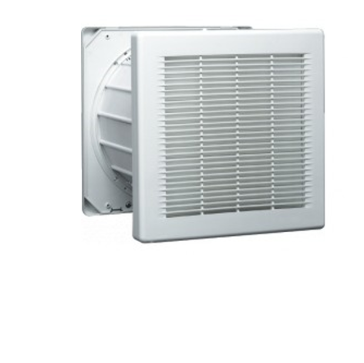 TieDex UK Square Wall Mount, Window Extractor Fan, 259 L/s, 50 dB, Duct Size 230 mm