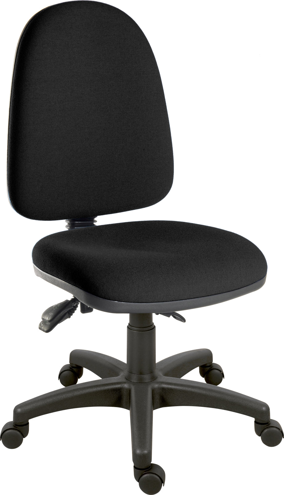 TieDex UK Black Fabric Lab Chair, 120 kg Weight Capacity