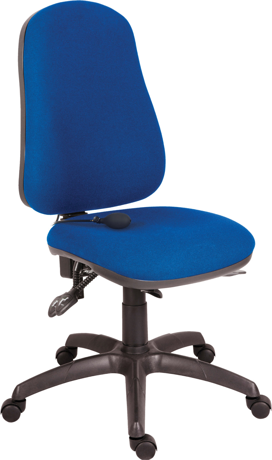 TieDex UK Blue Fabric Executive Chair, 150 kg Weight Capacity