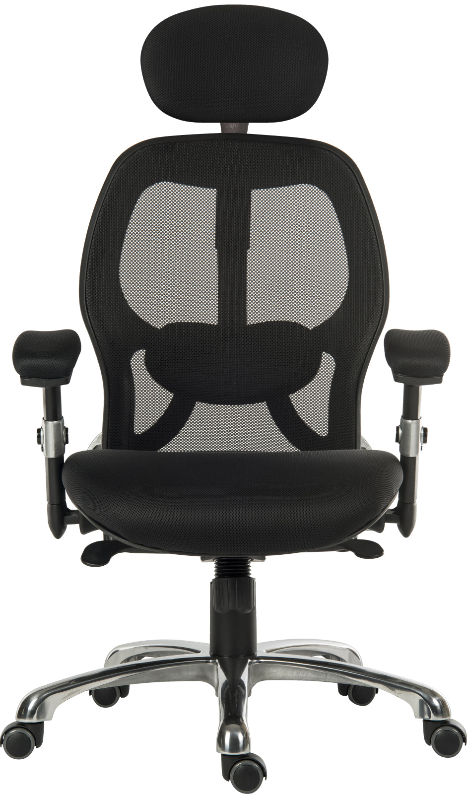 TieDex UK Black Fabric Executive Chair, 150 kg Weight Capacity