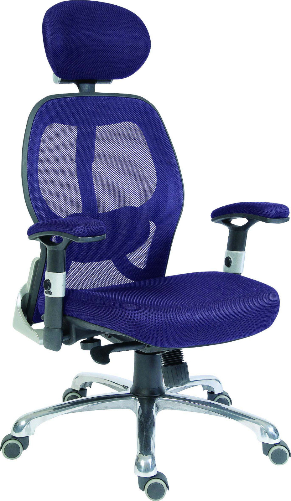 TieDex UK Blue Fabric Executive Chair, 150 kg Weight Capacity