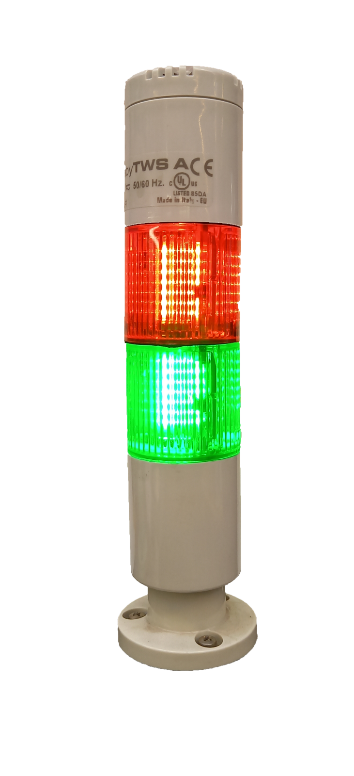 TieDex UK Green, Red Signal Tower Buzzer, 2 Lights 24V ac/dc Screw