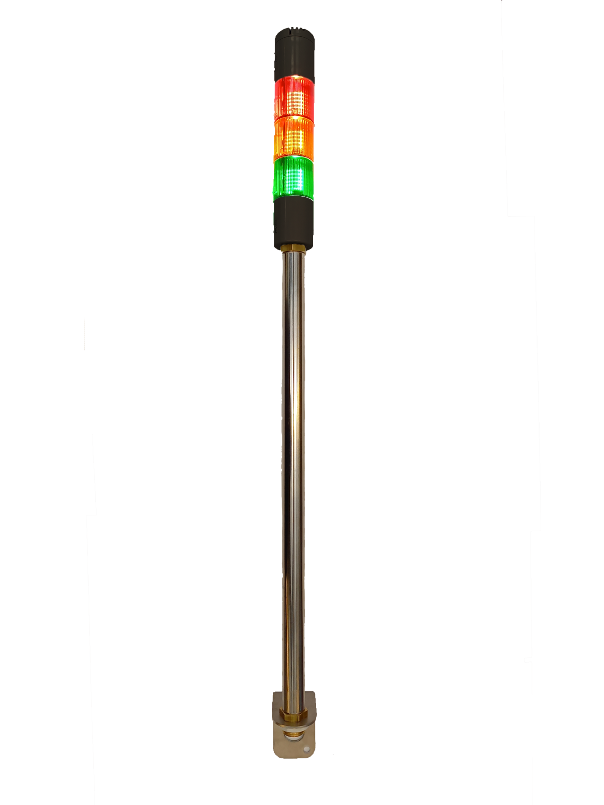 TieDex UK Amber, Green, Red Signal Tower Buzzer, 3 Lights 24V ac/dc Screw