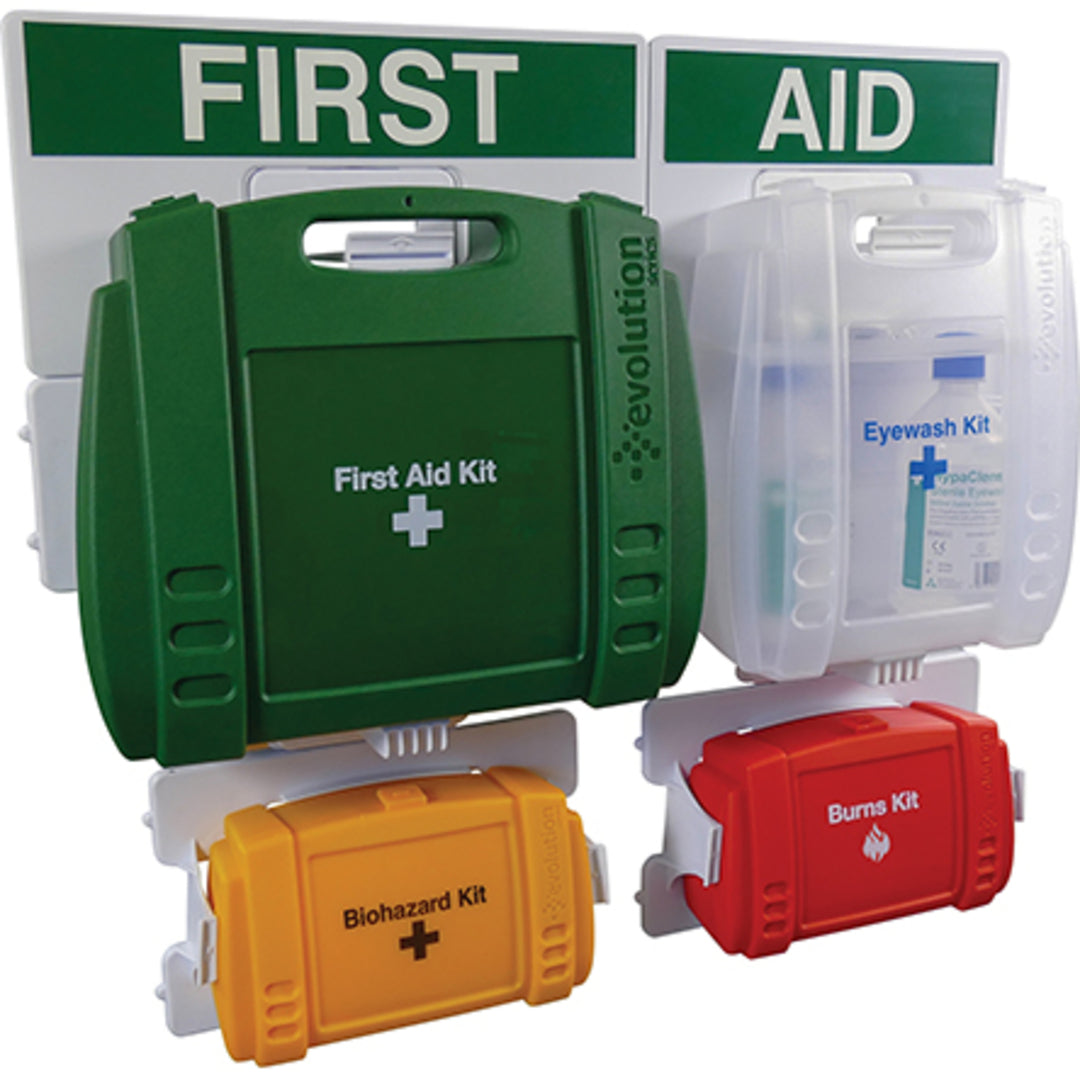 TieDex UK First Aid Kit for 100 Person/People, Wall Mounted