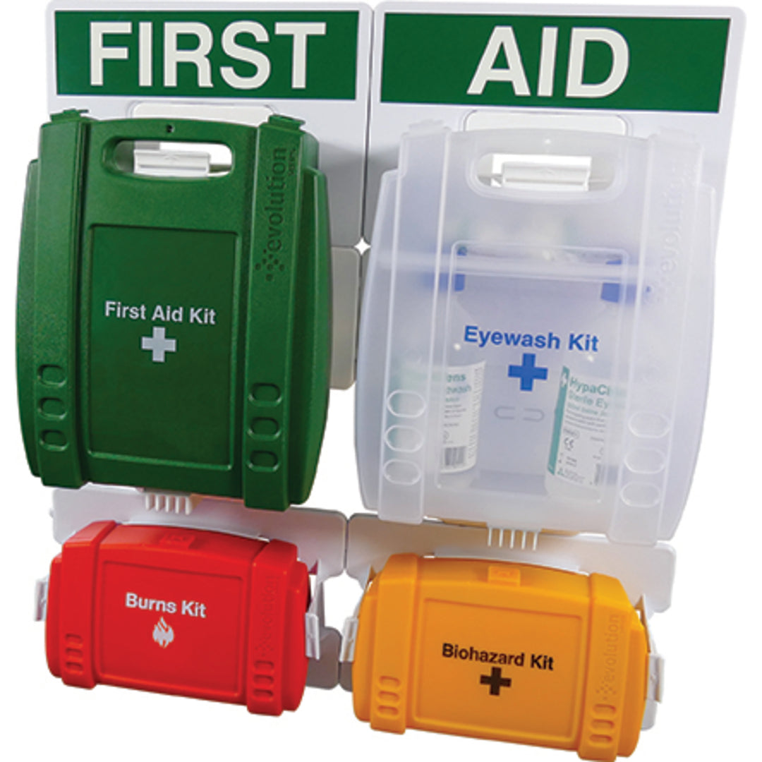 TieDex UK First Aid Kit for 100 Person/People, Wall Mounted
