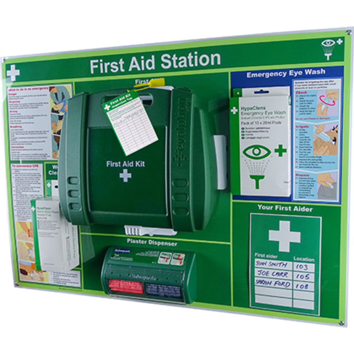 TieDex UK First Aid for 100 Person/People, Wall Mounted