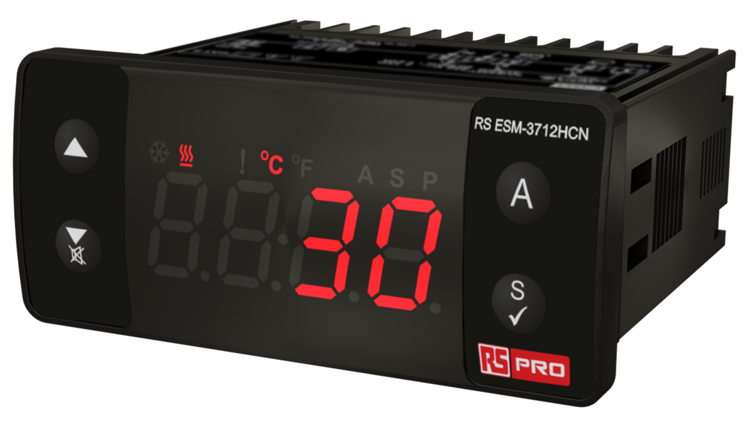 TieDex UK Panel Mount On-Off Temperature Controller 1 Input, 1 Output Relay 24V On-Off
