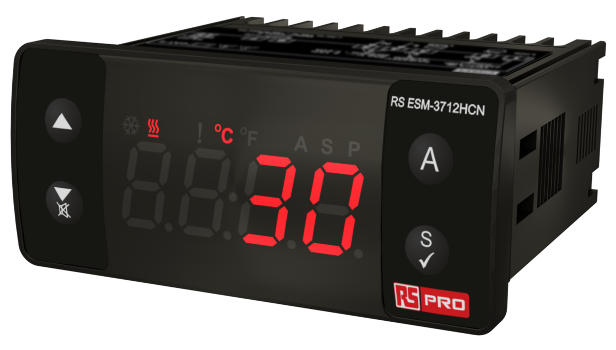 TieDex UK Panel Mount On-Off Temperature Controller 1 Input, 1 Output Relay 24V On-Off