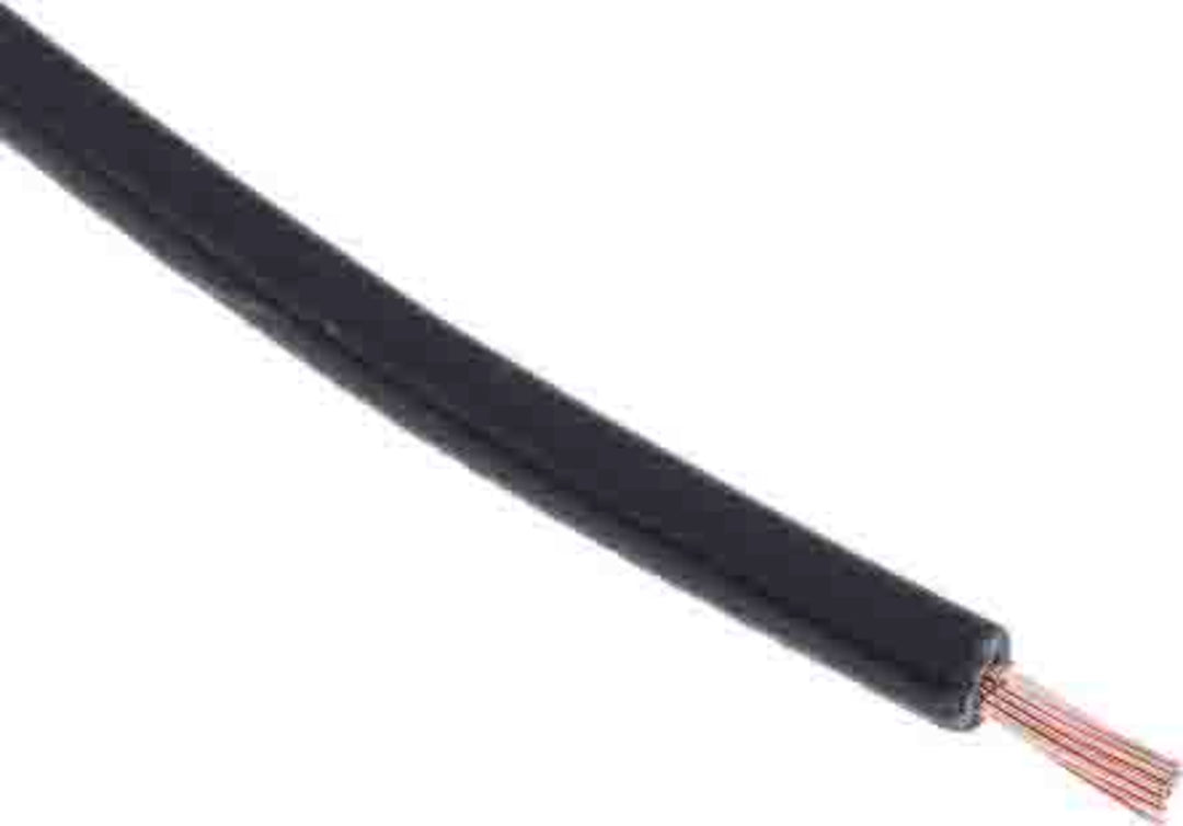 TieDex UK Black Hook Up Wire, 17 AWG, 32/02 mm, 02 mm core strands, 305 m, Polyvinyl Chloride