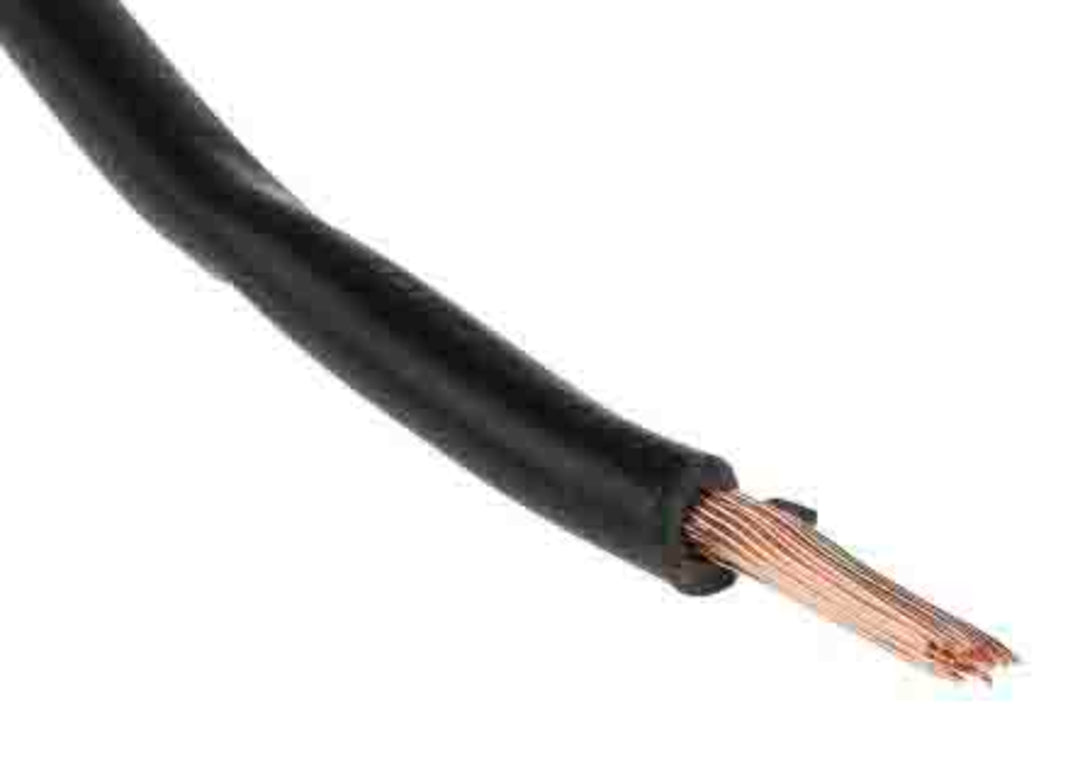 TieDex UK Black Hook Up Wire, 14 AWG, 50 x 0.25 mm, 250 μm core strands, 305 m, Polyvinyl Chloride